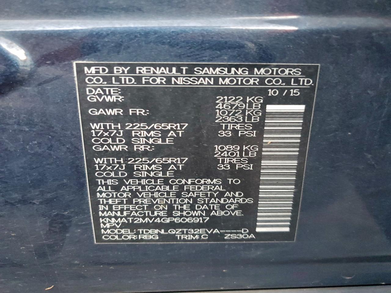 Nissan Rogue S Image 3