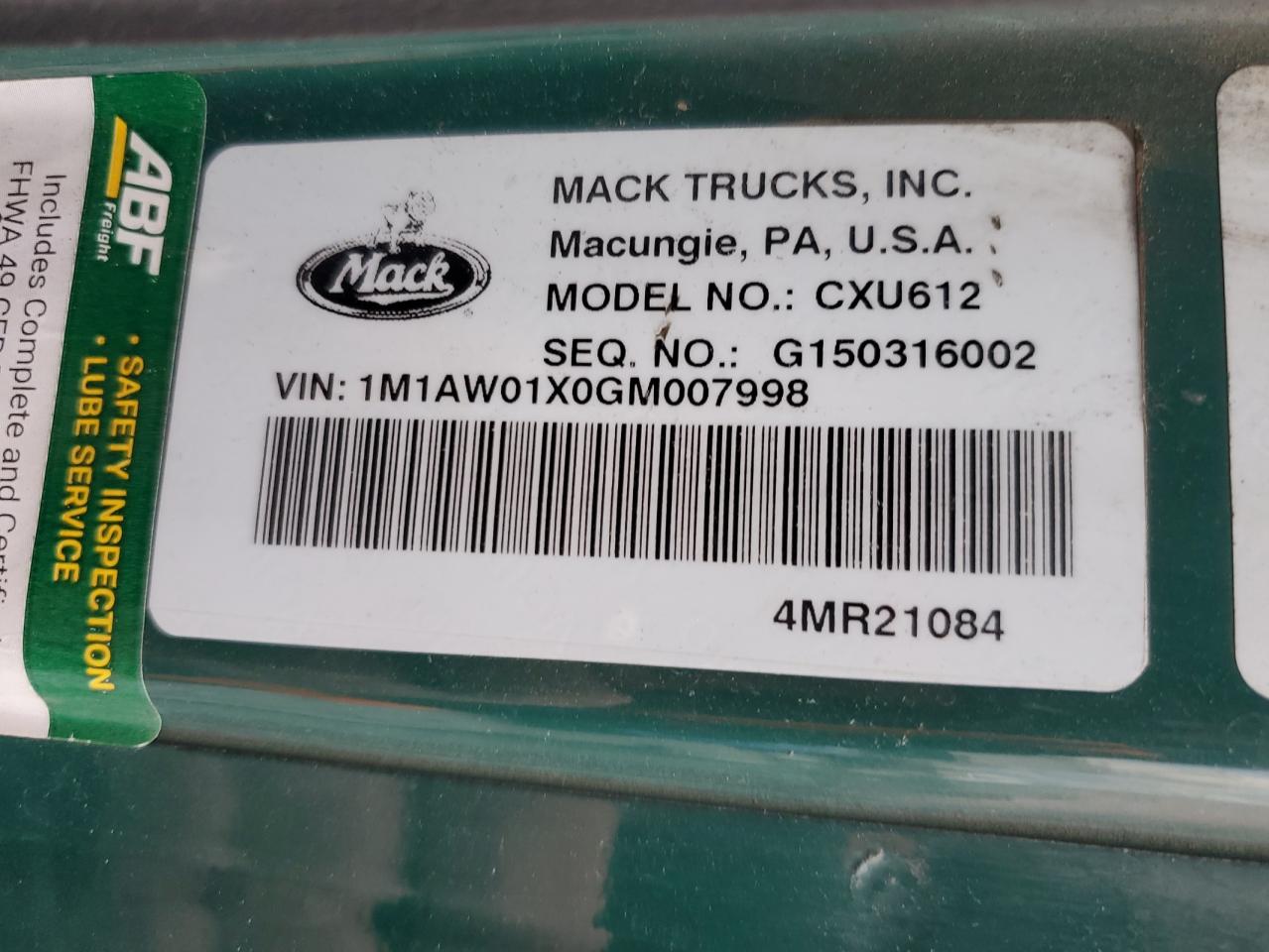 Mack 600 Cxu600 Cxu600 Image 10