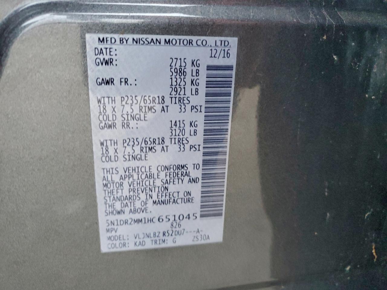 Nissan Pathfinder S Image 11