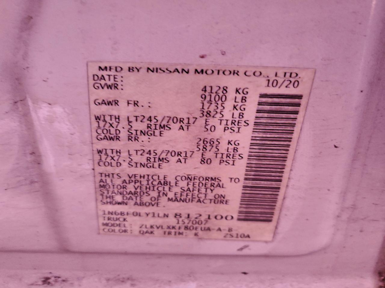 Nissan Nv 2500 S Image 12