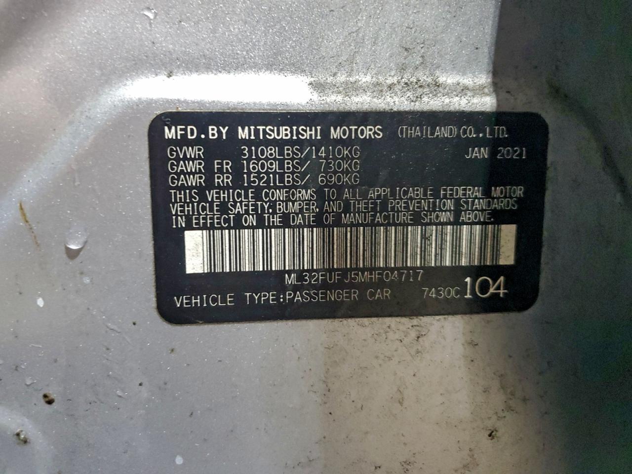 Mitsubishi Mirage G4 Es Image 8