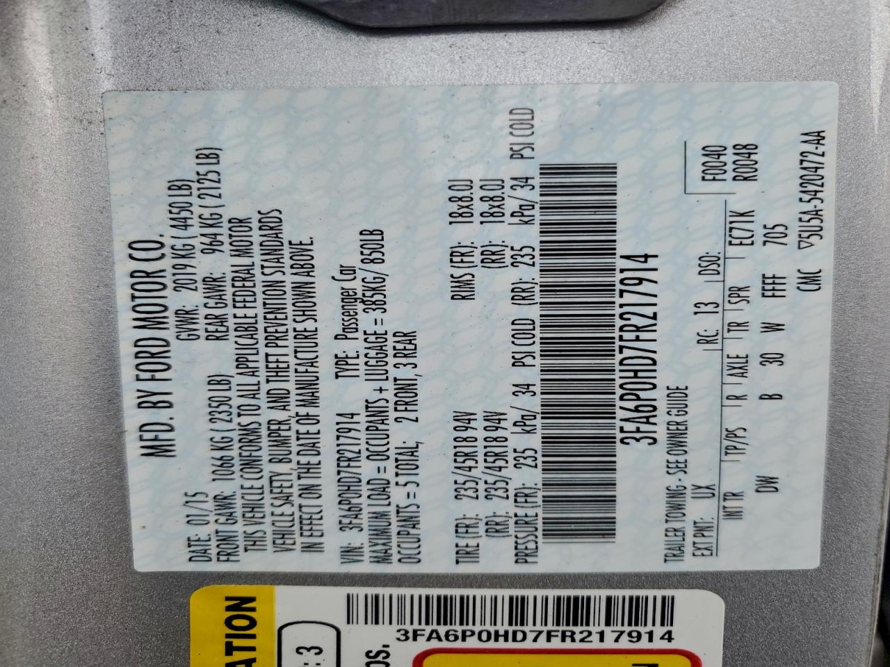 Ford Fusion Se Image 10