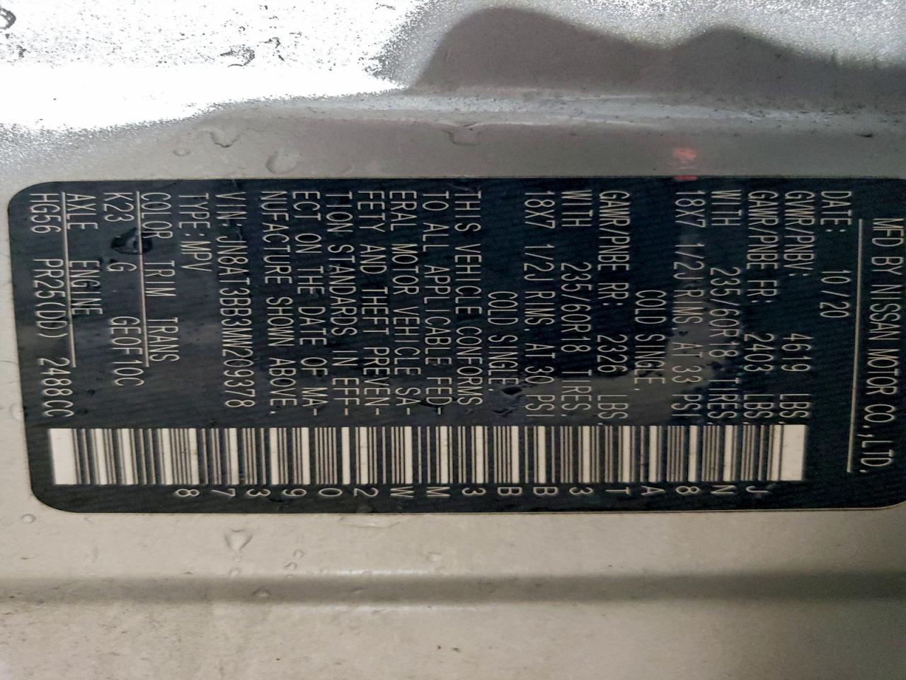 Nissan Rogue Sv Image 12