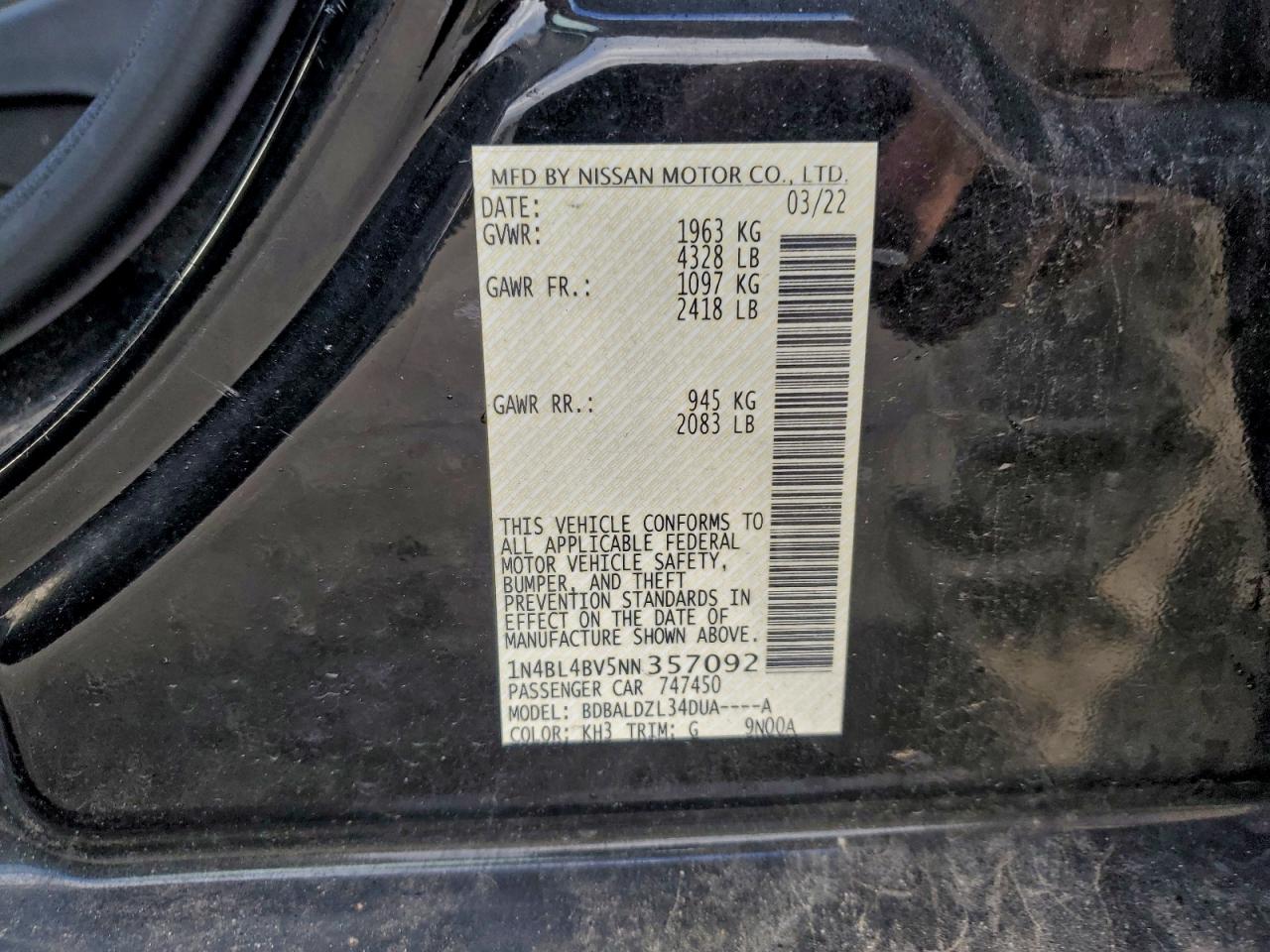 Nissan Altima S Image 8