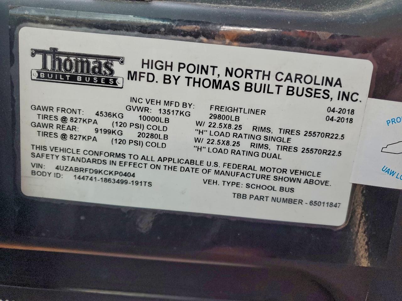 Freightliner Chassis B2 Bus B2b Image 8