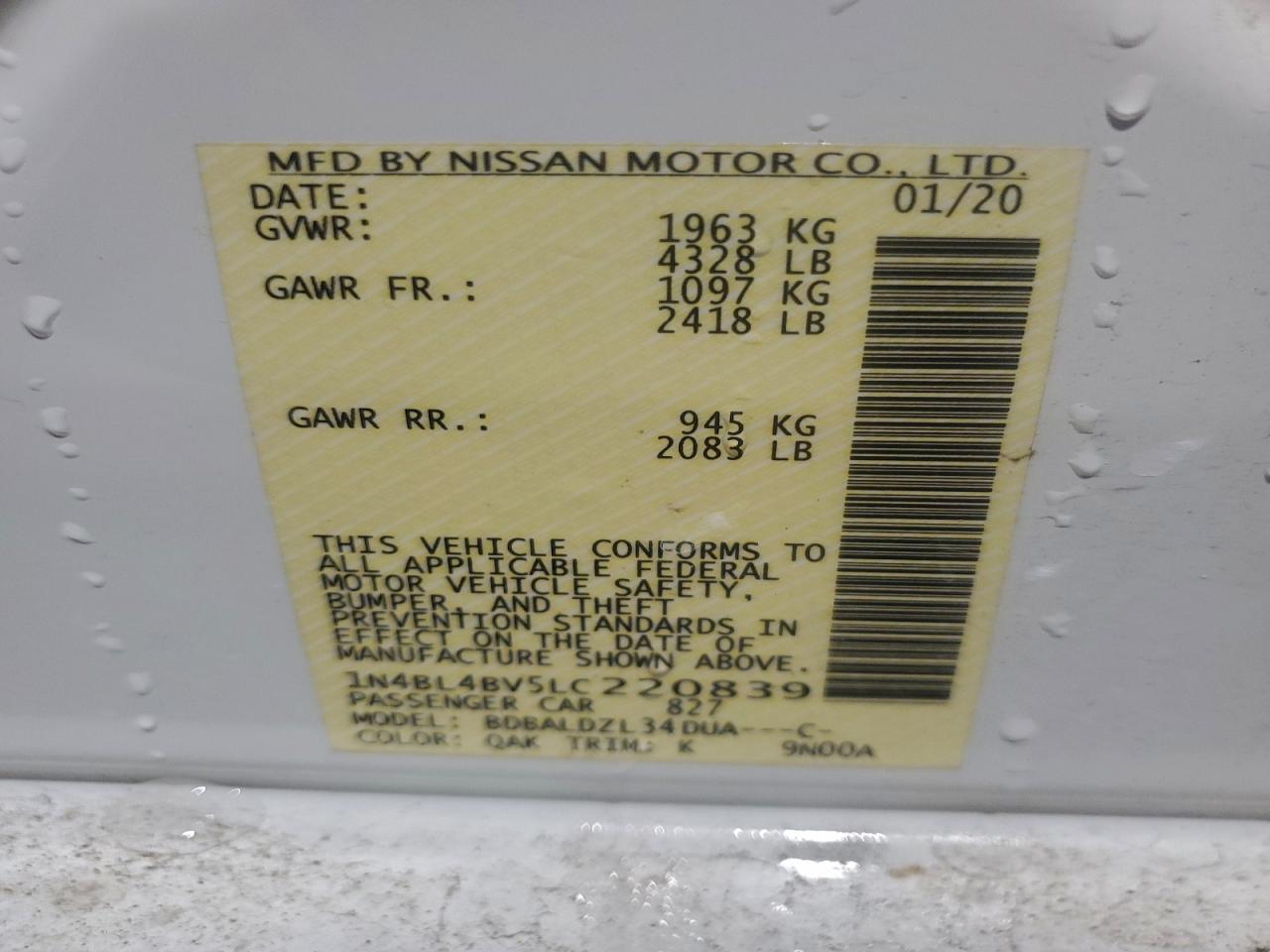 Nissan Altima S Image 9