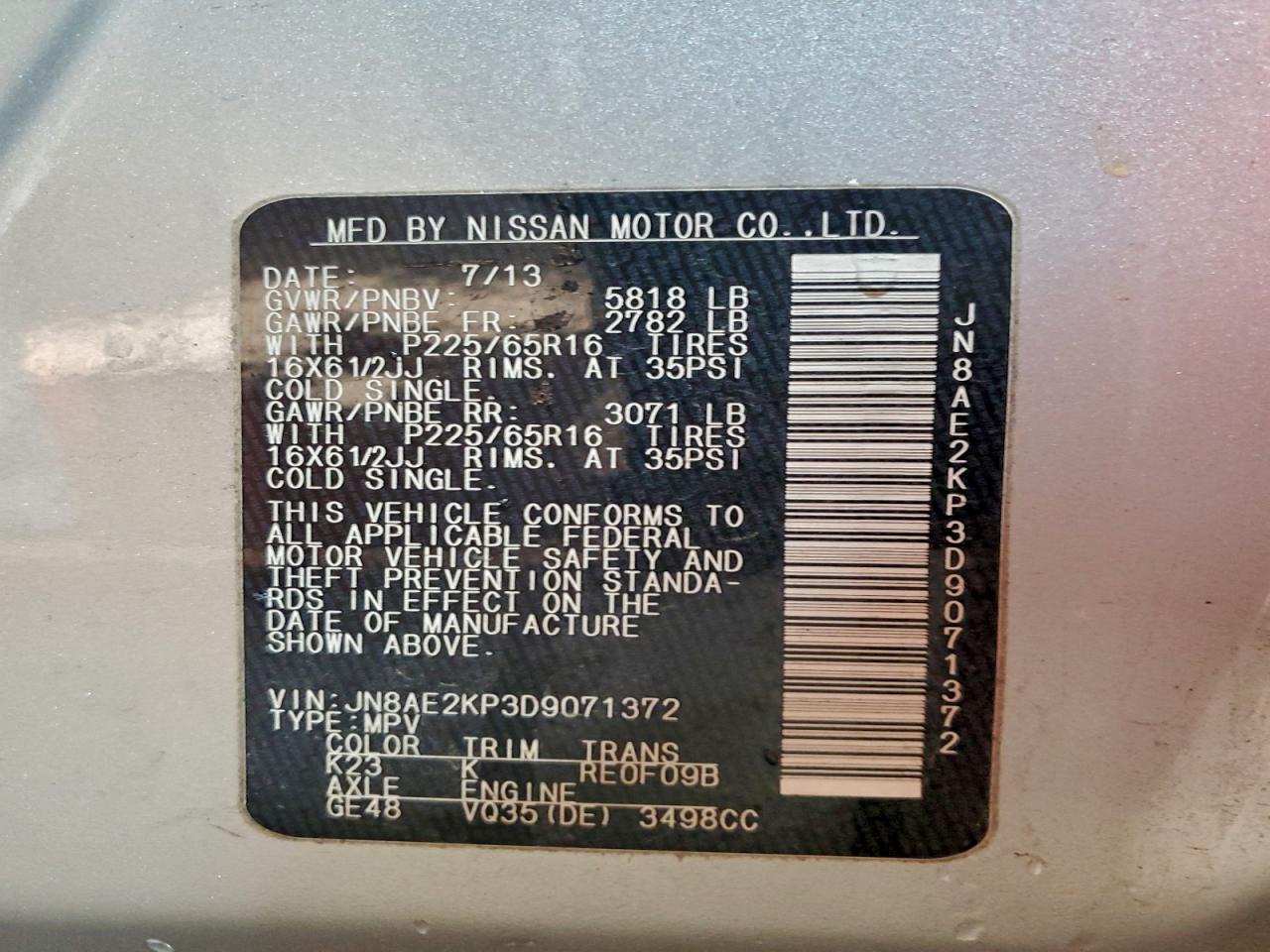 Nissan Quest S Image 10